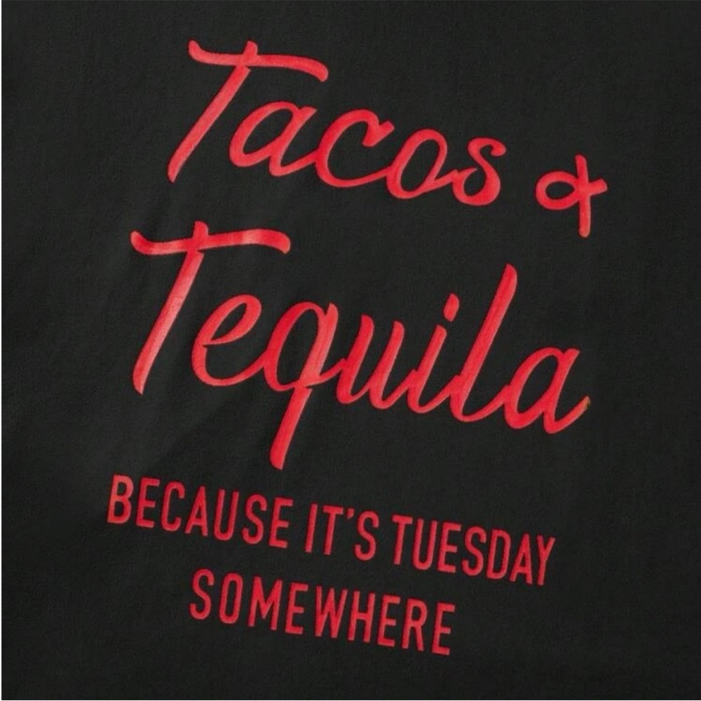 NEW TACO TEQUILA TUESDAY Plus Slogan Graphic Tee - Picture 2 of 3